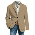 thumbnail image 3 of Boys Corduroy Formal Sport Coat Jacket For Kids Casual Autumn Spring Three Button Suit, 3 of 5