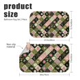thumbnail image 3 of Pioneer Flower Floral Print Pattern Bath Mat Set Of 2,Non-Slip Rug for Bathroom,Kitchen,Bedroom,Entrance, 30x17 and 23.5x15.7 Inches, 3 of 5