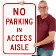 thumbnail image 2 of Maryland Handicap Parking Sign, No Parking In Access Aisle Sign, 24x36 Corrugated Plastic, 2 of 7