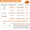 thumbnail image 4 of Fall Tablecloth Rectangle 60x84 Inch, Autumn Thanksgiving Harvest Orange Pumpkin Table Cloth Washable Spillproof Table Cover for Halloween Party, Picnic & Dinner Decor, 4 of 6