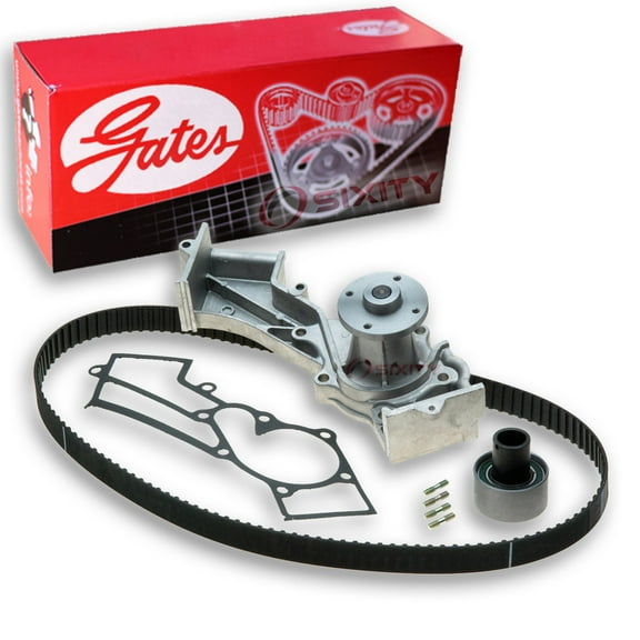 Gates PowerGrip Timing Belt Kit w Water Pump compatible with Nissan Pathfinder 3.0L V6 1987-1993