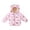 Pink, variant on lnmuld Kids Cartoon Bear Print Puffer Jacket 3D Ear Hooded Zip Up Warm Winter Outerwear for Boys and Girls Size:2-3 Years