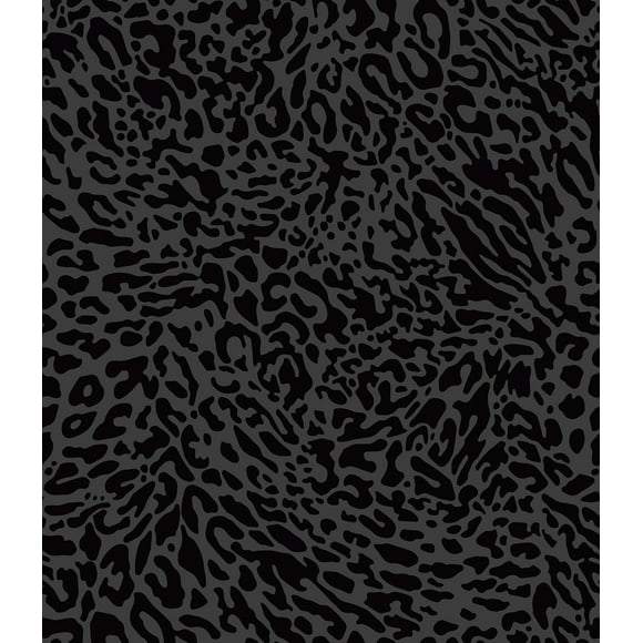 Mainstays Black Leopard Skin Peel & Stick Wallpaper, 14.6 Sq. ft