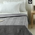 thumbnail image 5 of Cozy Tyme Chike Weighted Blanket - 20 Pound Quilted Cover 72"x 80" Grey, 5 of 10