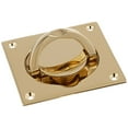 thumbnail image 2 of Baldwin 0397003 Flush Ring Pull - Polished Brass, 2 of 2