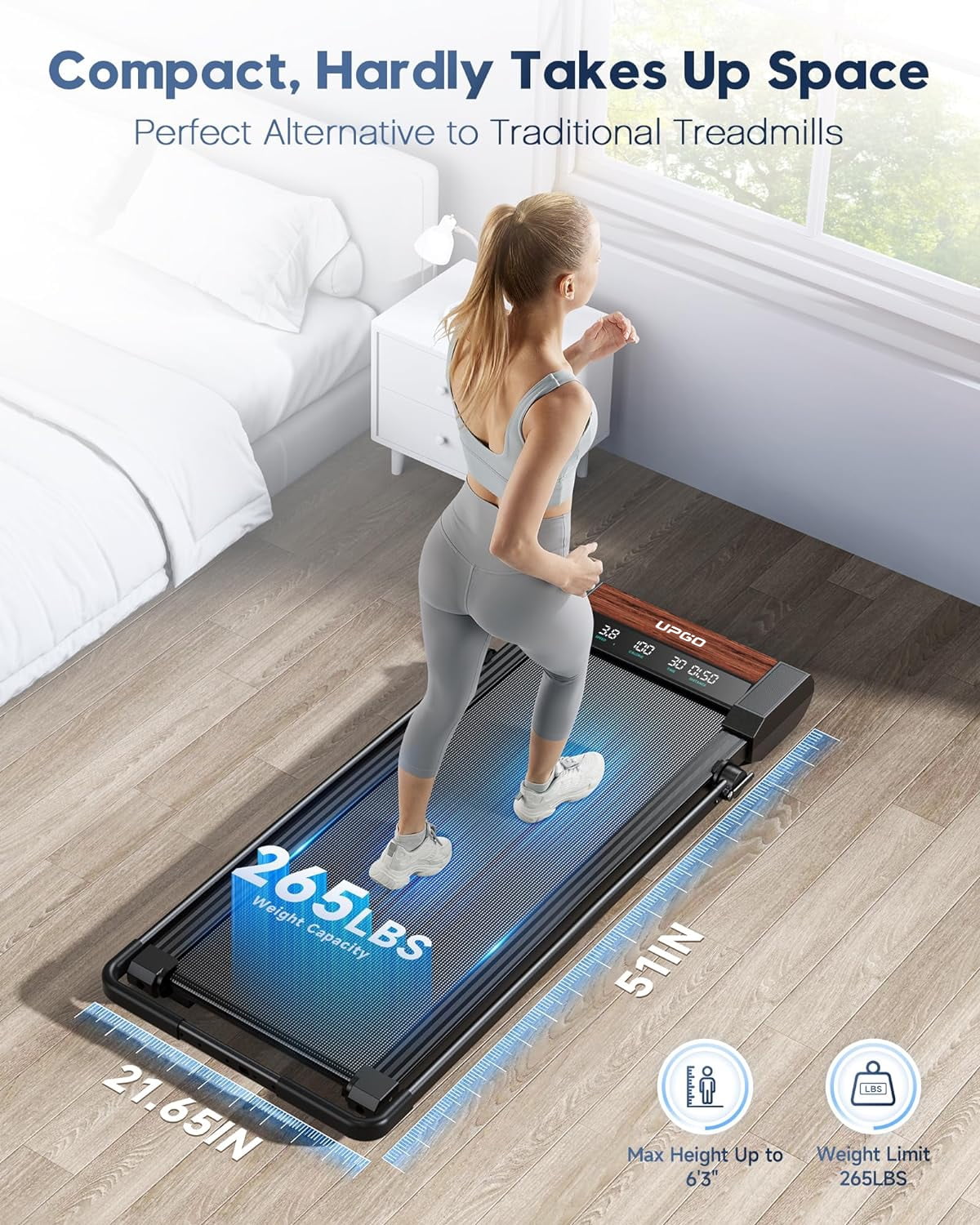 UPGO muwen-02 2 in 1 Folding Treadmill