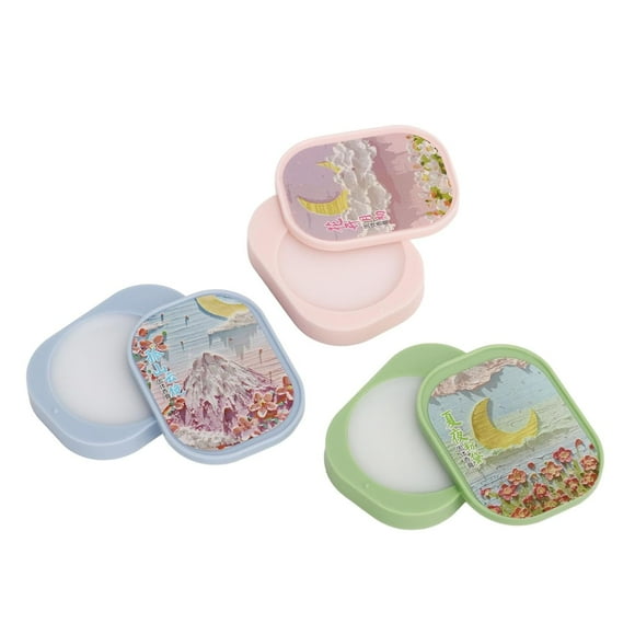FYBTOF 3pcs Solid Balm Sets, Gift Box Packaging Flower Fragrance Long Lasting Mens Perfume Perfume Samples Solid Perfume Fragrance Cream for Men and Women-3196