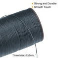 thumbnail image 4 of Uxcell 2 Pack Thin Waxed Thread 131 Yards 0.55mm Polyester String Cord, Dim Gray, 4 of 5