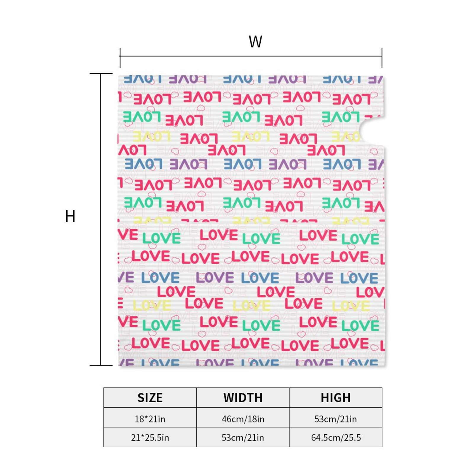 Xecao gray stripes and hearts for Mailbox Cover with Magnetic Strips, Waterproof and Sunscreen, Adds a Decorative Touch to Your Garden Yard-25.5x21 in