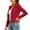 Red, variant on Women Ruffle Open Front Cropped Jackets Long Sleeve Lightweight Shrug Coat Dressy Casual Short Coats for Party Daily Wear (White,XXL)