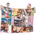 thumbnail image 3 of Personalised Gifts for Women and Men, Personalised for Adults, , Custom Blanket with Photos, for Birthday, Christmas, 3 of 6