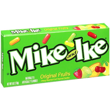 Mike and Ike Original Fruits Chewy Fruit Flavored Candies, 6 Oz.