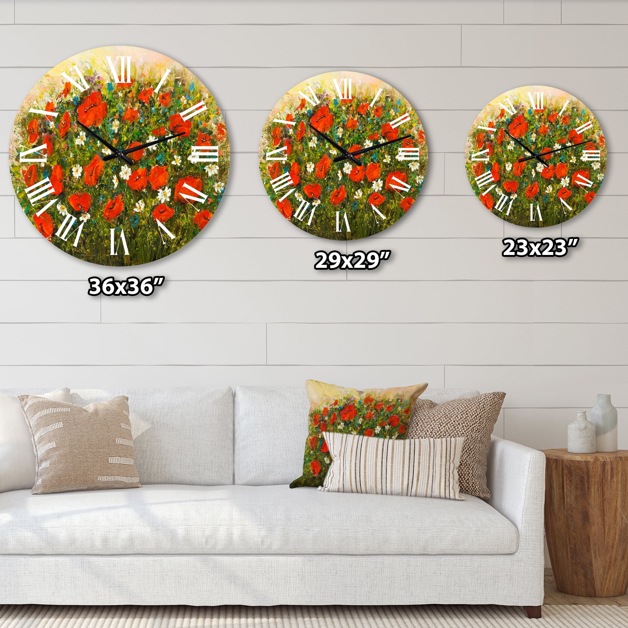 Designart 1 in Quartz Traditional Wall Clock