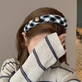 thumbnail image 3 of ‌Korean Style Autumn Winter Retro Plush Fabric Sponge Hairband High Crown Headband Internet Celebrity Hair Accessory for Women, 3 of 5