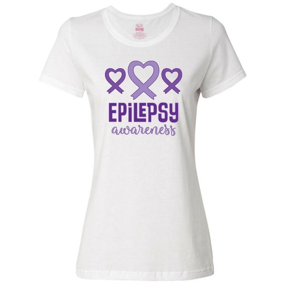 Inktastic Epilepsy Awareness Month Ribbon Women's T-Shirt