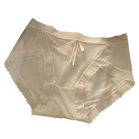 Besolor Women s Plus Size Briefs Hi Cut Full Brief Panty Lace Trimmed Cotton High Waist Underwear