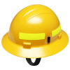 Americana Wildlands Mega Ratchet Full Brim Hard Hat, Yellow