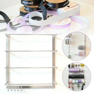 EXCEART Ribbon Organizer Two-Row Ribbon Rack Spool Holder Ribbon for Gifts  Gift Wrapping Paper Sheets Sewing Thread Holder Thread Rack Vinyl Organizer  Storage Craft New Rack Reel : : Home