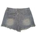 thumbnail image 5 of HUITKMM Summer Shorts for Women Denim Shorts Low Rise Ripped Hole Relaxed Fit With Deep Pockets, 5 of 5
