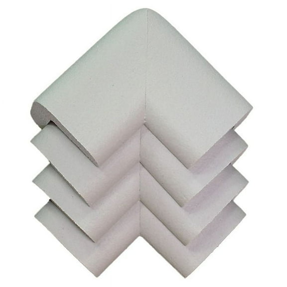 KidKusion Corner Cushion, Taupe 4 Pk, Foam Rubber Child Safety Corner Guard, Babyproof Furniture Bumper