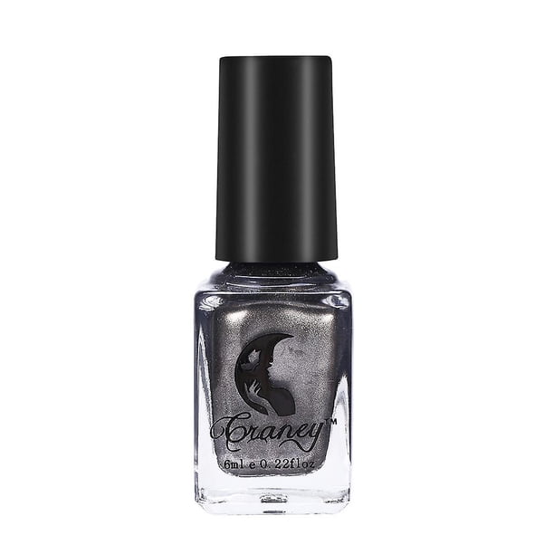 6ml Trendy Silver Metallic Mirror Effect Nail Polish Shiny Nail Art Manicure Tool #7