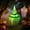 Green, variant on Halloween Witch Hat Light Up Jagged Decor, LED Glowing Hanging Witch Hat for Yard Porch Tree Garden Party Holiday Decoration
