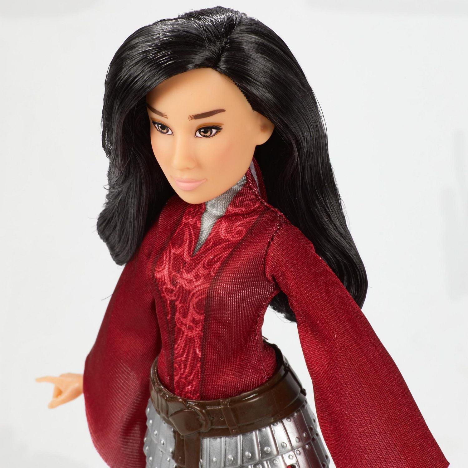 Disney Mulan Fashion Doll with Skirt Armor, Shoes, Pants, and Top,