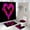 HY3454--4pc--45x75, variant on Love Heart Shower Curtain Sets Valentine's Day Couple Gift Fabric Bathroom Decor Curtain Non-Slip Rug Bath Mat Lid Toilet Cover
