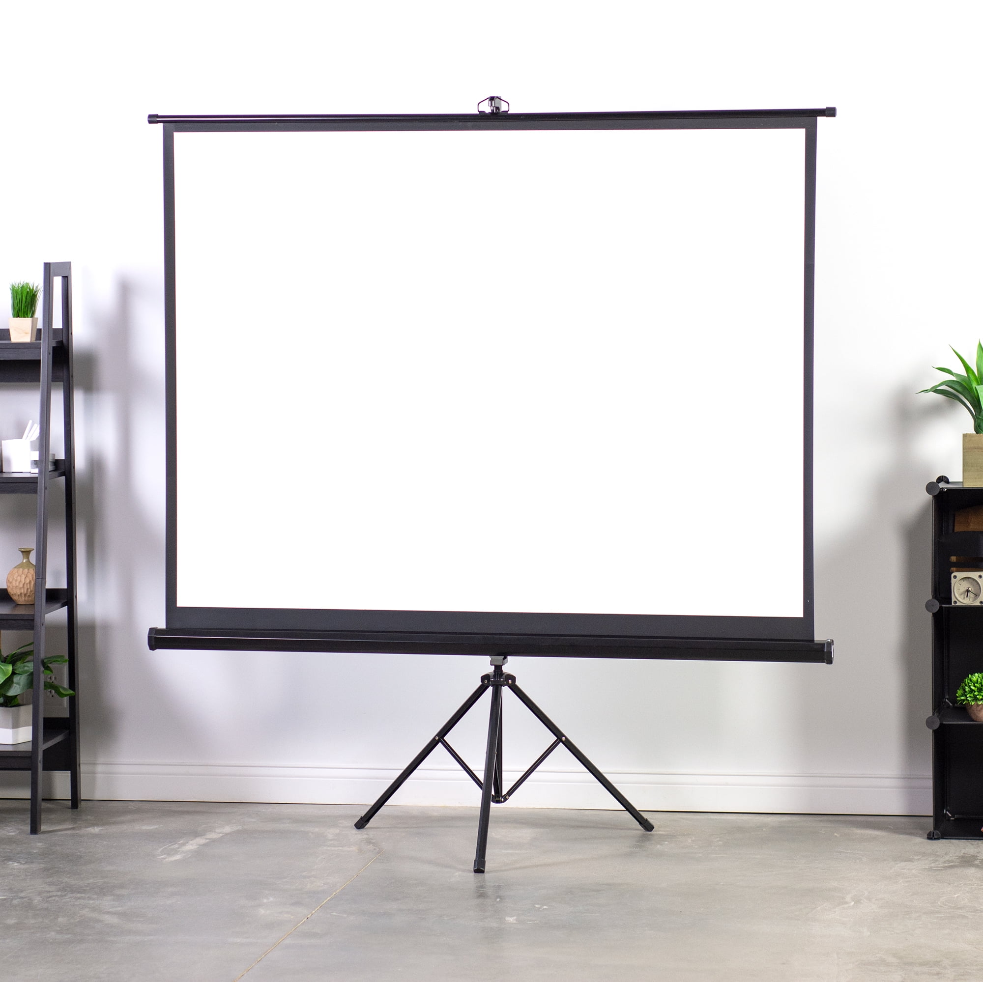 100" 4:3 Projector Screen Portable Indoor Outdoor Projection with Stand Tripod 