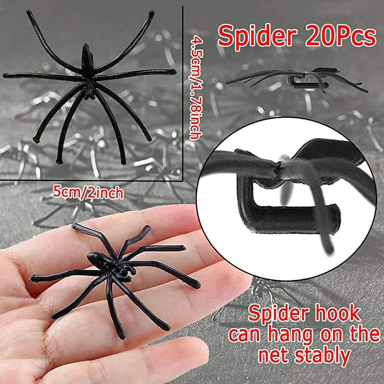 solacol Mardi Gras Party Decorations Cotton Halloween Props Spider