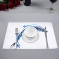 thumbnail image 3 of MKHERT Watercolor Jumping Blue Dolphin Sea Life Placemats Table Mats for Dining Room Kitchen Table Decoration 12x18 inch,Set of 4, 3 of 4