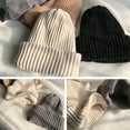 thumbnail image 4 of YIGZYCN Autumn Street Knitting Beanie Hat Women Chenille Velvet Solid Color Cap, 4 of 20