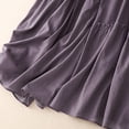 thumbnail image 5 of JNGSA Women's Flowy Midi Skirt New Double Layer Cotton Linen Skirts Elastic Waist Bohemian Casual Long Skirt for Summer/Fall Purple, 5 of 5