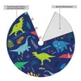 thumbnail image 2 of Rateoe Dinosaurs Print Christmas Tree Skirt 48" for Xmas Holiday New Year Party Circle Tree Mat Ornaments Decoration, 2 of 7