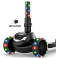 The Jetson Jupiter Mini Kids 3 Wheel Scooter Black, for Ages 3+, LED