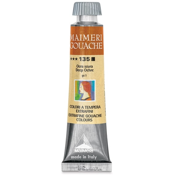 Maimeri Artist Gouache - Deep Ochre, 20 ml  tube