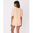 thumbnail image 2 of Hanes Comfywear Women's Pajama Set, Loungewear Top & Sleep Shorts Mellow Peach/Mellow Peach M, 2 of 8