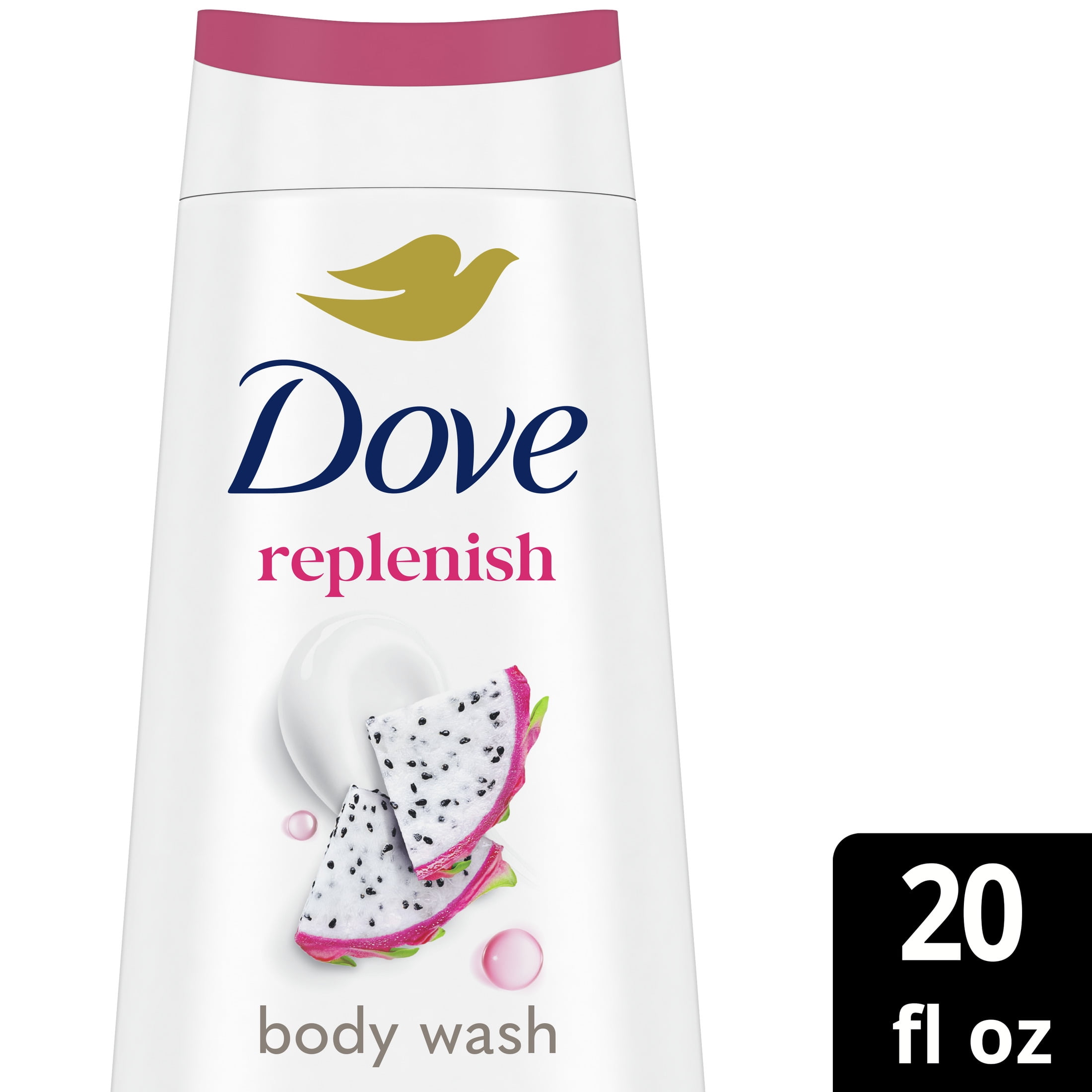 Dove Replenishing Body Wash for Women Dragon Fruit and Coconut Cream, 20 oz