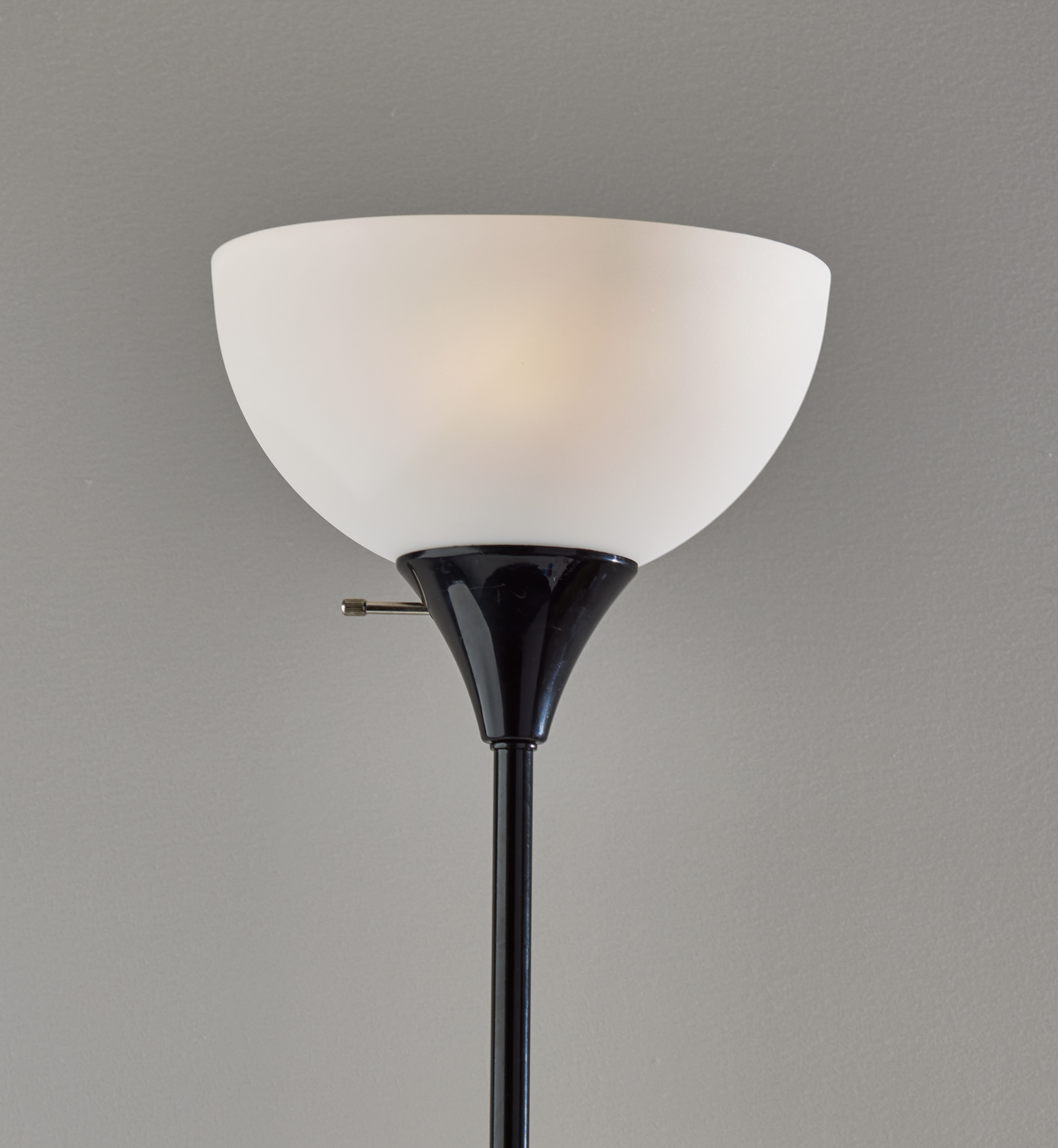 Mainstays 71" Floor Lamp, Black, Plastic, Modern, Perfect for Home and Office Use - image 3 of 9