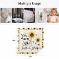 thumbnail image 6 of Cloth Napkins Set of 8 - 20x20 Inches, Sunflowers Washable Reusable Table Napkins, Modern Bee You Are My Sunshine Beige Soft & Absortbent Dining Napkin for Party Wedding Hotel Restaurant, 6 of 9