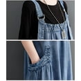 thumbnail image 6 of Jumper Dress for Women – Oversized Loose Baggy Long Overall Dresses with Adjustable Straps, Wide Hem, Pockets – Cute Casual Boho, 6 of 6