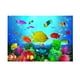 thumbnail image 2 of 3D Imagen con Colores Pared Papel Adhesivo para Acuario - Multicolor, XXL Salvador Dali Etiqueta engomada del fondo del tanque de peces, 2 of 10