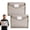 Khaki, variant on 2 Pieces Plastic File Folders Envelope Expanding File Wallet Organizer Documents Folder with Snap Closure A4 Size Waterproof Transparent Pouch(Multicolor,Horizontal)