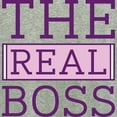 thumbnail image 3 of CafePress - The Real Boss - Women's Nightshirt, 3 of 4