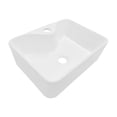 thumbnail image 1 of Lavabo Ovalín Cuadrado Cerámico Blanco De Sobreponer 40x30cm, 1 of 6
