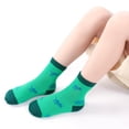 thumbnail image 3 of 12 Pairs Toddler Socks Boys Dinosaur Socks Kids Fun Cartoon Novelty Crazy Crew Sock for Children 1-7 Years Old, 3 of 7