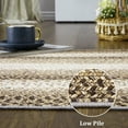 thumbnail image 3 of HOMERRY Braided Area Rug 2x3 Modern Bordered Rug Beige/Taupe Washable Area Rug Boho Farmhouse Doormat, 3 of 7