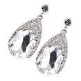 thumbnail image 3 of Pendientes de de dama de piedras en apariencia de triángulo Pendientes colgantes de gota de lágrima de de Blanco jinwen Pendientes vintage, 3 of 5