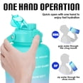 thumbnail image 3 of GEDUX 128 oz Motivational Water Bottle with Time Marker, Leakproof Wide Mouth Water Bottle, BPA-Free 2-in-1 Lid with Straw & Spout for Gym Camping, 3 of 8