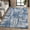 [Blue], variant on Addison Rugs Mayfield AMF2015 Black 8' x 8' Indoor Premium Machine Washable Rug, Silky Soft, Easy Clean, Non Shedding, Bedroom, Living Room, Dining Room, Kitchen Round Rug